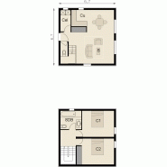 Maisons à ossature en bois en kit