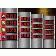 Panneau affichage prix carburant