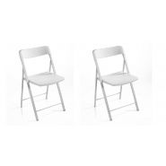 chaise pliante blanche