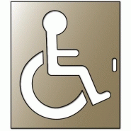 Pochoir stationnement handicapé