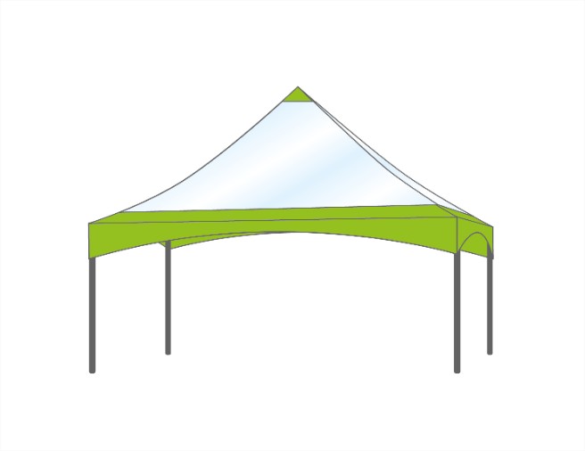 Pack de 3 tentes pagode soit 75 m2