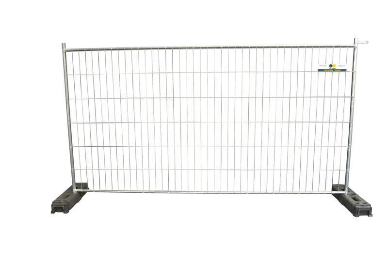 Clôtures mobiles grillagées Produit 100 Limites - 3,50 m de longueur, 290 x 80 mm de maille, sur plot béton ou plastique