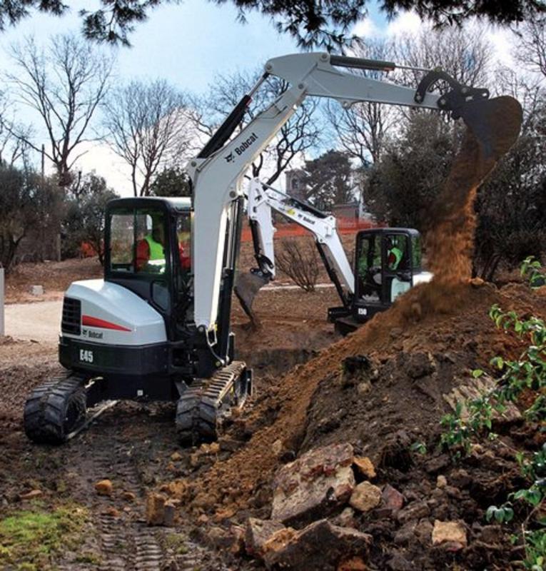 Mini pelle BOBCAT E45, E50 et E55 - neuf - performances hydrauliques exceptionnelles