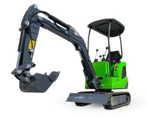 Mini-pelle électrique CT-B 12 Li I - 1100 kg, batterie lithium-ion 48V, godet 0,023 m³, chenilles caoutchouc
