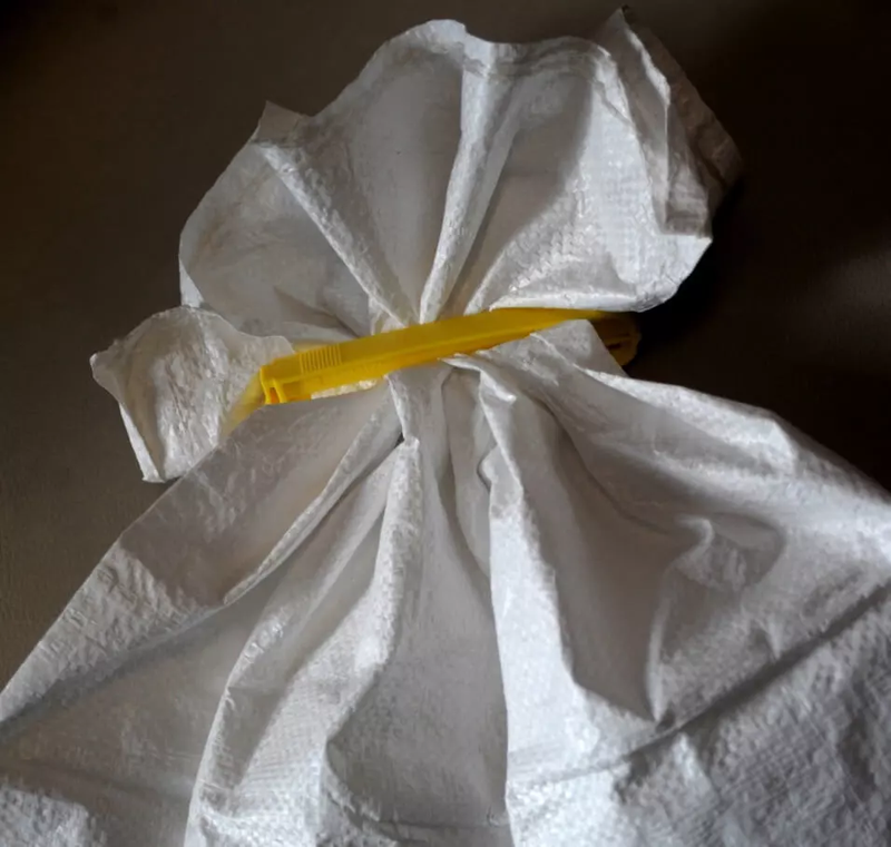 Pince de sécurité 110 mm Jaune - Blocage pour Big Bag avec fermeture pour sac PP