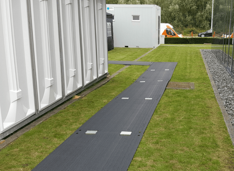 Plaque de roulage Simpletrack - protection des sols, 2000 x 1000 x 15 mm, 30 kg