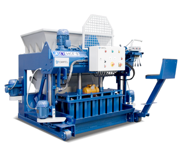 Machine pondeuse hydraulique HCF9 - blocs, hourdis et bordures, 200 mm hauteur, 7,9 kW, 230/400 V, 200 m² surface