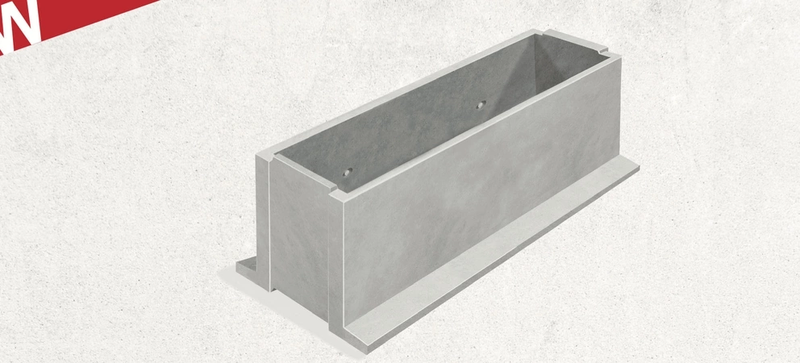Silobloc - élément en béton préfabriqué C60/75, 10 tonnes à l'essieu