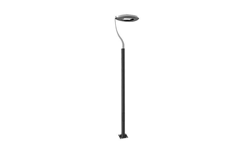 Ensemble luminaire Office 5 m - Mât acier S-235-JR - Référence N1071 - Hauteur 5000 mm