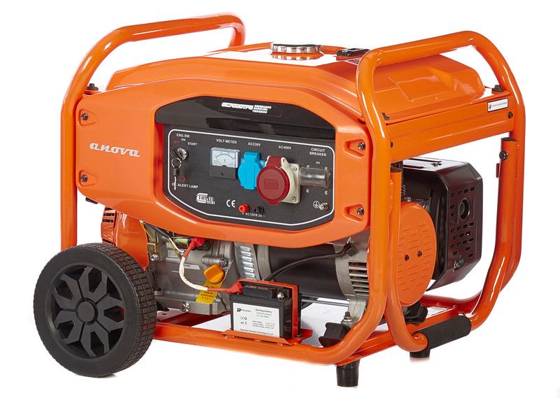 Générateur triphasé ANOVA GC7000TFE - 7000W - 16 CV - démarrage électrique et manuel