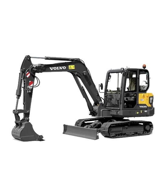 VOLVO Mini-pelle EW60E sur pneus - 6070 kg - 47.3 kW - Motorisation thermique