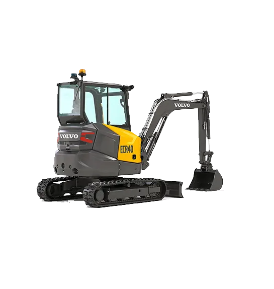 VOLVO Mini-pelle ECR40 - Moteur D1.7A 24,8 ch - Poids 3985 kg - Rayon court