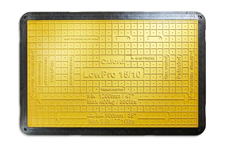 Plaque de chaussée Low Pro 15-10 - Couverture de tranchée 1000 x 1500 mm, 3,5 t, Flexi-Edge
