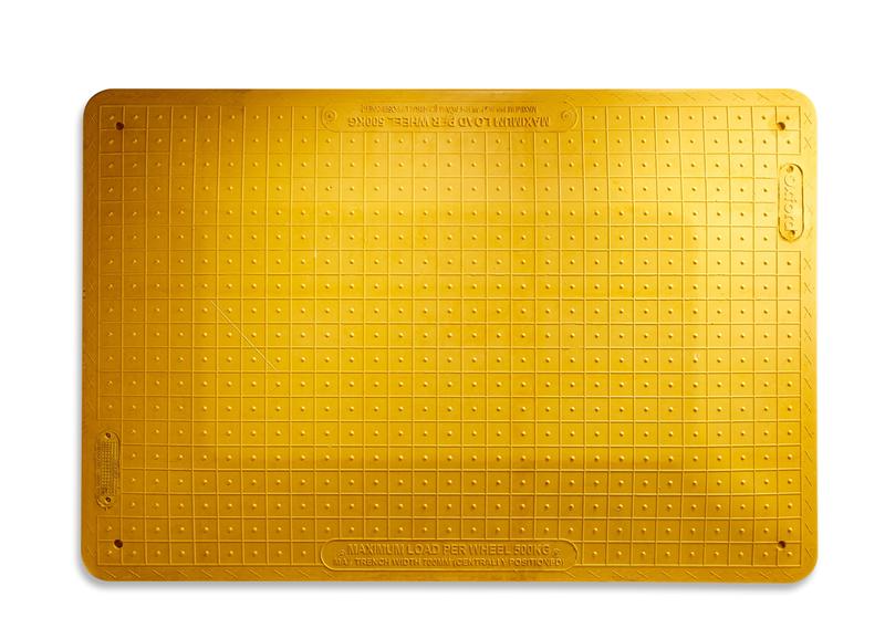 Tapis Safe Cover - Plaque de protection de sol en composite de verre renforcé, 1200 x 800 mm, 12 kg, charge 2 tonnes, réf 0307