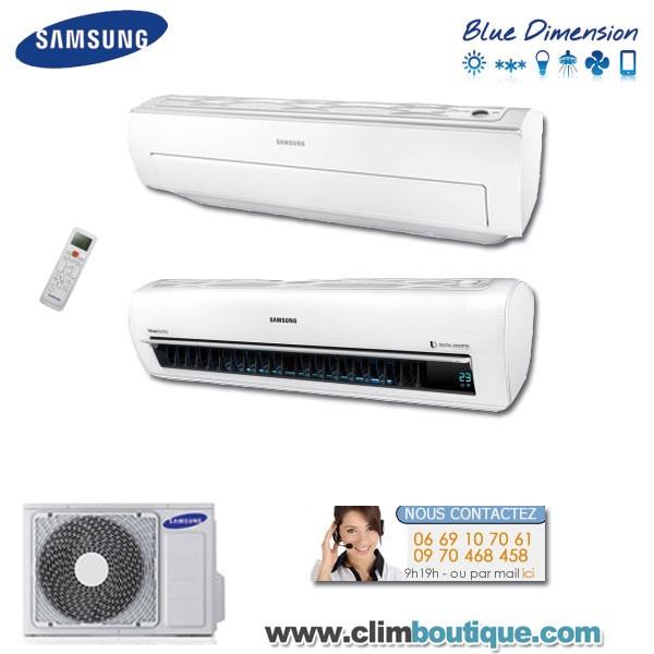 Climatiseur Samsung AR18KSWSAWKNEU réversible inverter avec wifi, pour 30 à 60 m²