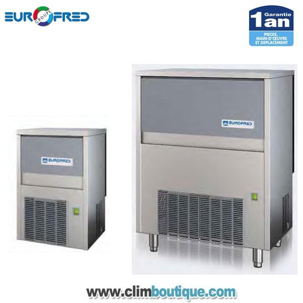 Machine à glaçons Eurofred CG100 - réfrigération à air ou à eau, production de 100 kg/24h