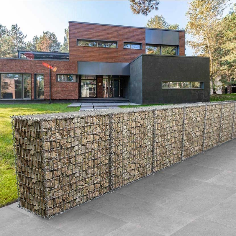 Gabion rectangulaire L1000 x P500 x H1000 mm - Maille 100x50 - Fil 4.5 mm galvanisé à chaud - Acier
