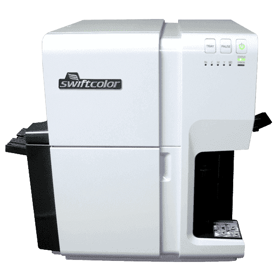 Imprimante cartes grand format Swiftcolor SCC4000D - Nisca - impression sur toute la surface