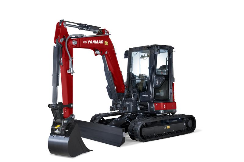Mini pelle ViO50-6B Yanmar - Moteur diesel 38 CV, poids 4,9 t, profondeur de fouille 3,6 m