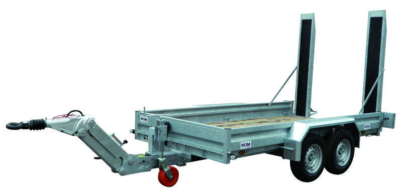 Porte Engin PE-Classic - Remorque porte-engins robuste PTAC 2500 à 3500 kg avec rampes acier-bois 2 m