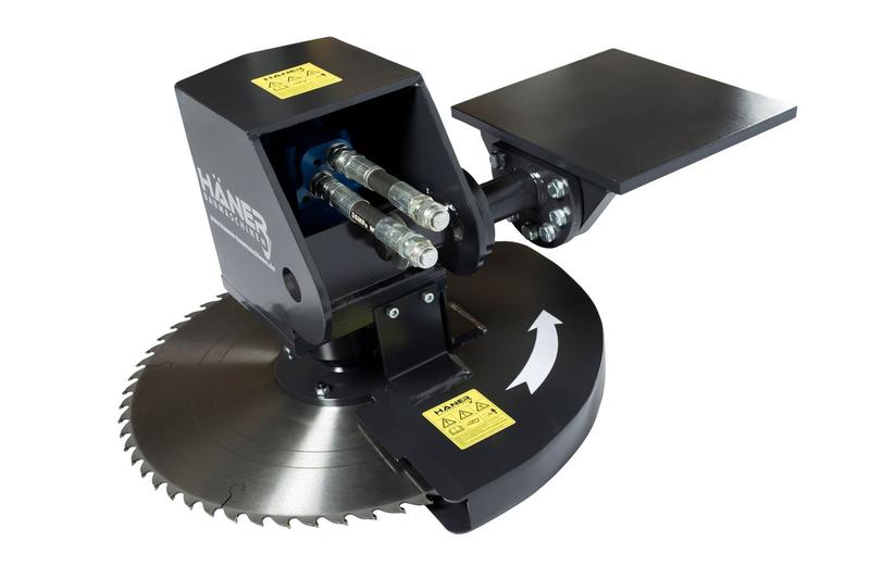 Scie d'élagage hydraulique neuf HAS600 pour mini pelle 2T à 8T - 600 mm diamètre disque - 180 mm diamètre de coupe