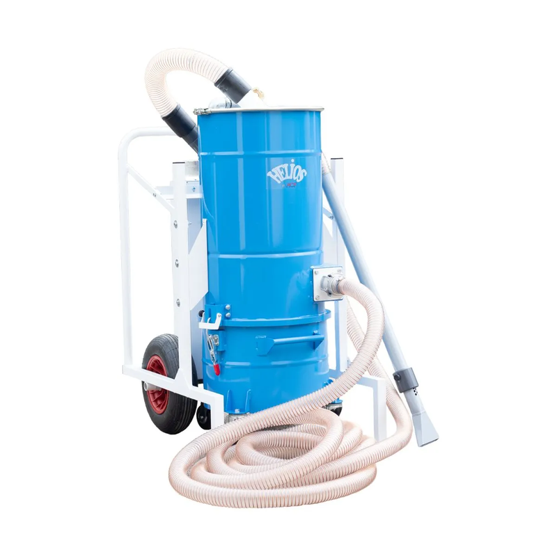 Kit aspirateur industriel Helios - Sablage sans poussière pneumatique avec bac 50L et filtre 16,5 m²