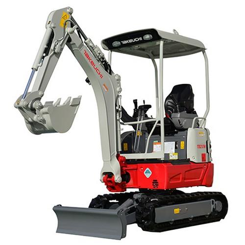 Location mini pelle 1T7 - modèle 17 VXE, moteur Yanmar 3TNV70, 10.5 kW, 1 615 kg, chenilles 1 570 mm