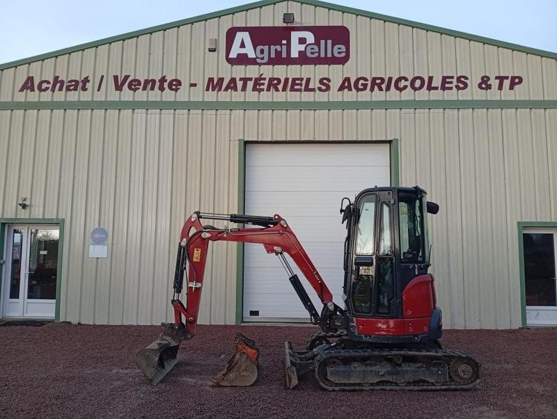 Yanmar VIO27 - Pelle sur chenilles caoutchouc 2023 - 894h - 3 godets (120cm/50cm/25cm) - 2T7 - 4,12m