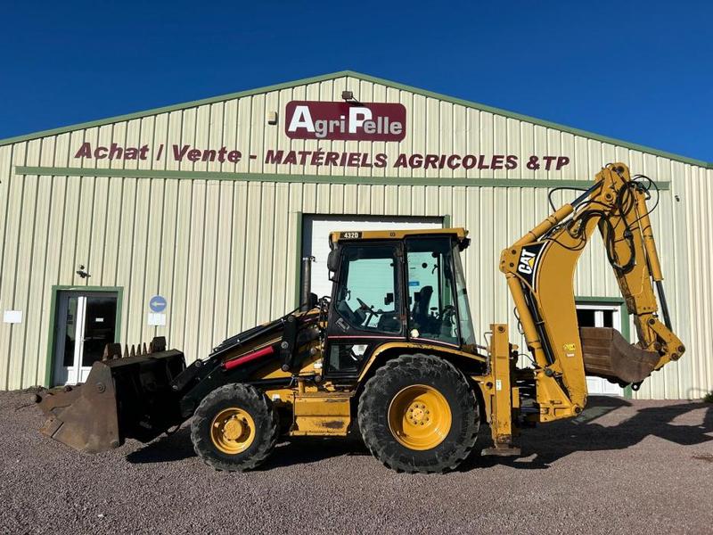 Tracto pelle Caterpillar 432D - 2005 - 5938h - 9800kg - 3 godets + 1 godet drop