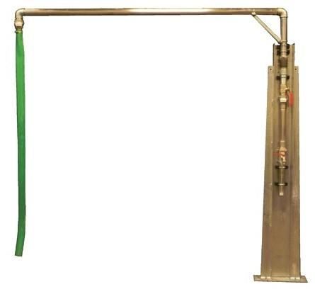 Potence de remplissage en aluminium avec châssis galvanisé, diamètre 50 mm, rotation 360°