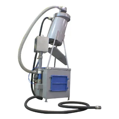 Airvac avec séparateur cyclonique - système compact d'aspiration d'abrasifs à air comprimé