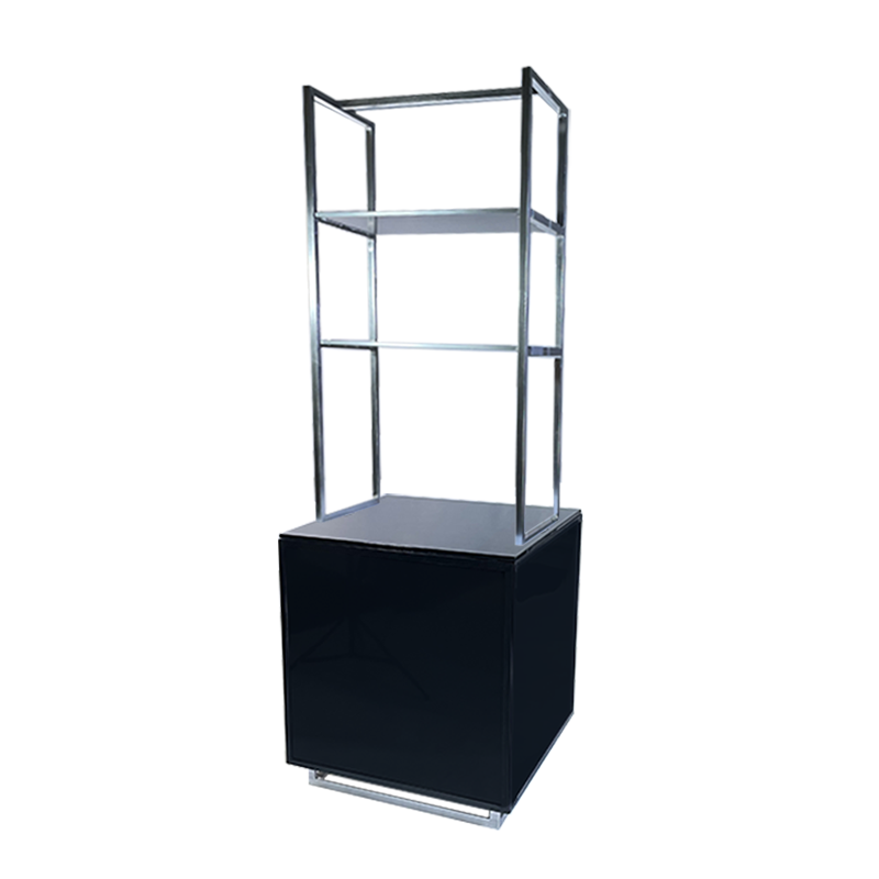 Buffet étagère UP 80x80 - 80 cm x 80 cm x 230 cm - bois, blanc, noir - modulable, lumineux, personnalisable
