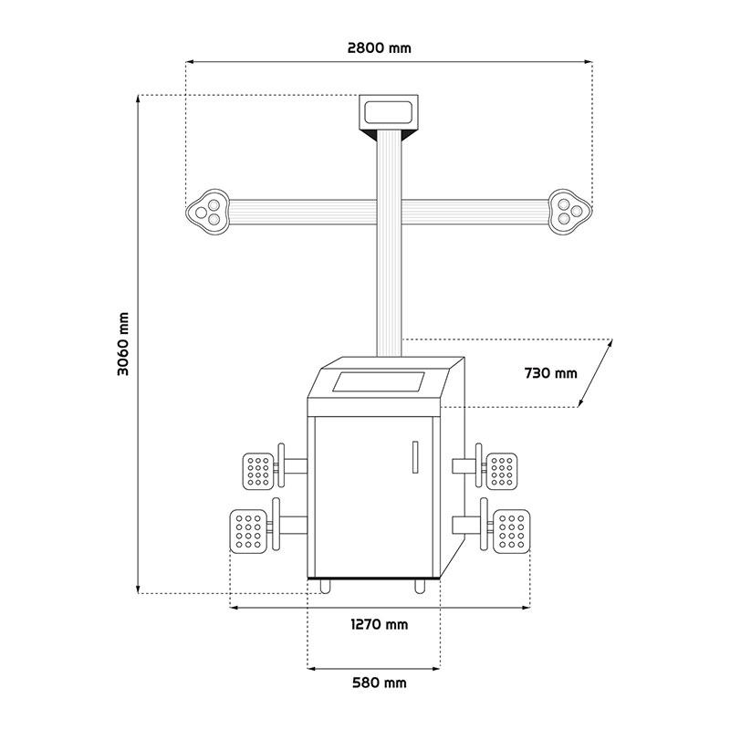Appareil de géométrie 3D automatique AL3D
