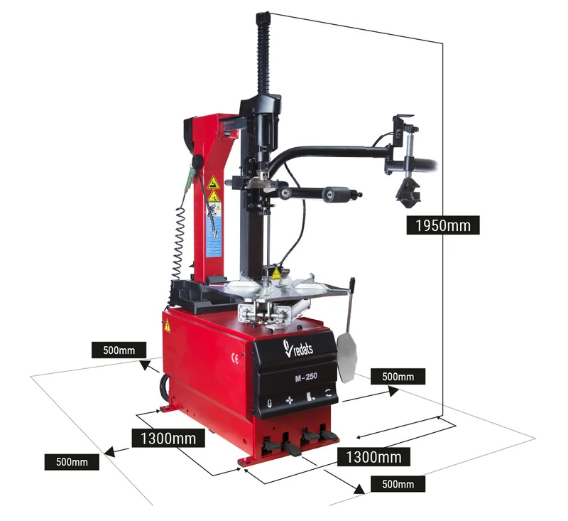 Démonte pneu automatique M-250-3D-2 avec bras d'aide moteur double vitesse REDATS