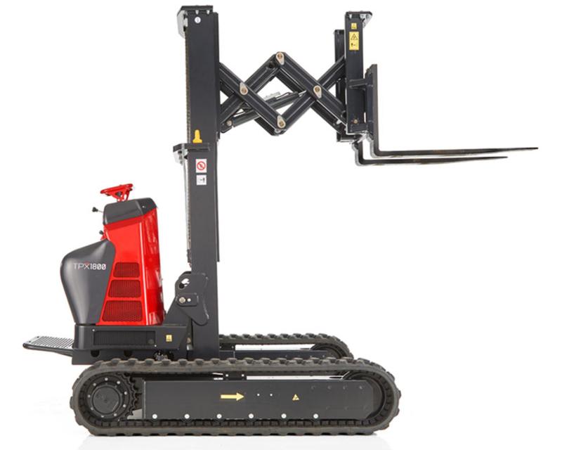 Chariot élévateur chenillé Hinowa TPX1800 - 1,8 tonne - fourches à pantographe extensibles