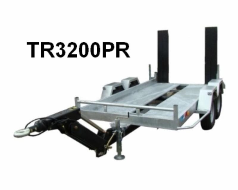 Remorque TR3200PR - Charge utile 2100 Kg - Dimensions 3 m x 1,60 m x 0,35 m