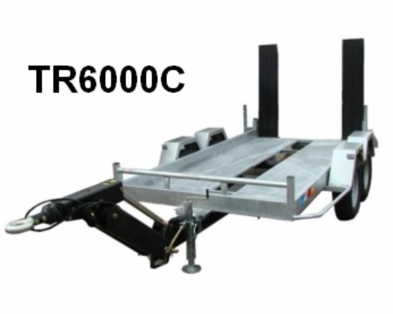 Remorque TR6000C - charge utile 6000 kg, dimensions 4,50 m x 1,96 m