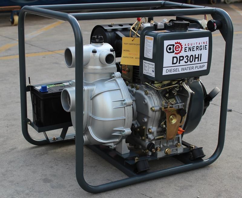 Motopompe diesel haute pression DP30Hi - 40 m³/h - 80 m / 8 bars - 13 CV - 70 kg