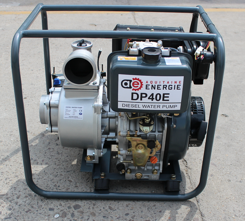 Motopompe diesel DP40E - 96 m3/h, 31 m HMT, 13 CV, 4'' 100mm, 70 kg