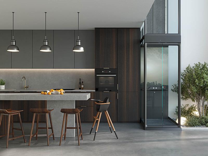 Ascenseur maison Aritco HomeLift Compact - modèle compact, 2 à 6 étages, 250 kg, 5 ans de garantie