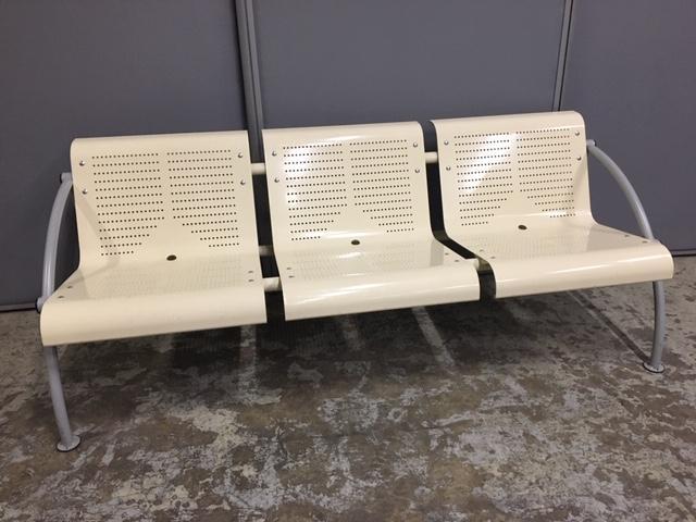 Banc d'accueil Hôpital métal - 3 x 2 places et 1 x 3 places