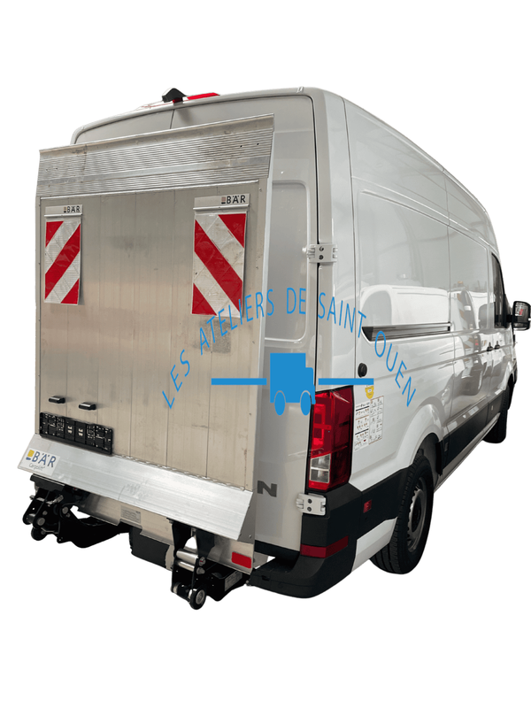Hayon élévateur pour véhicule utilitaire - Marque Dhollandia ou Bar - Charge 500 à 750 kg - Plateau modulable