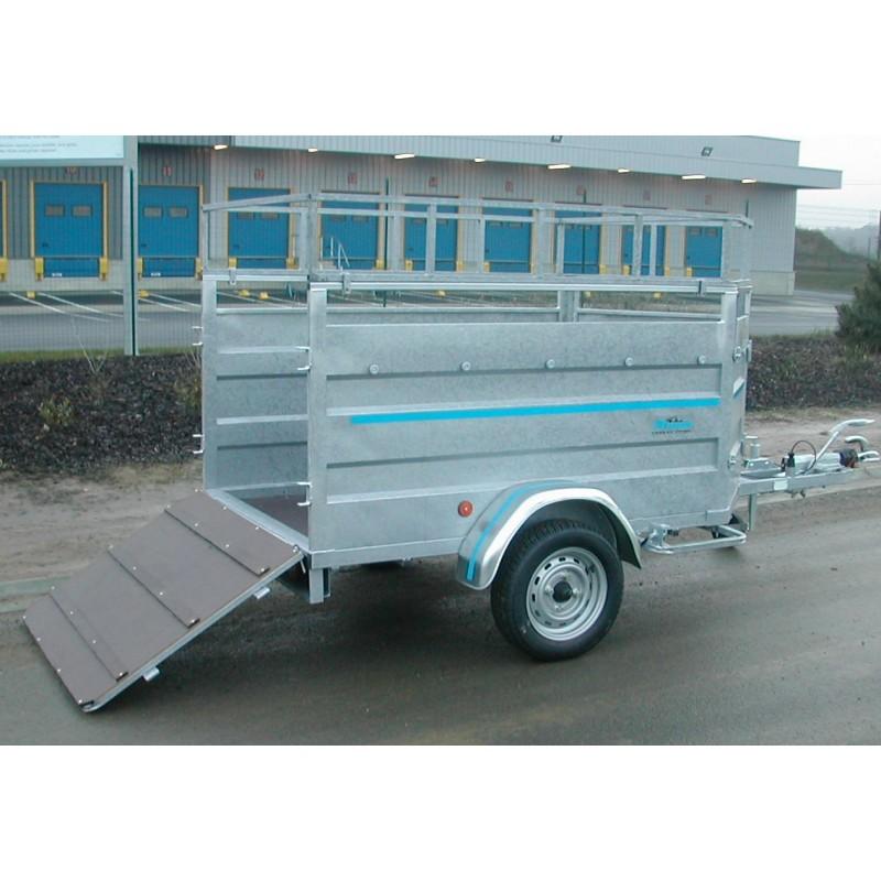Remorque moutonnière Magnum 500 m³ - PTAC 750 kg, freinée, 1 essieu, plancher bois