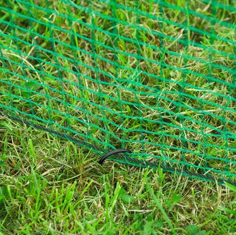 Filet de clôture pour petits animaux - Kit complet avec 6 piquets - 10 m x 1 m