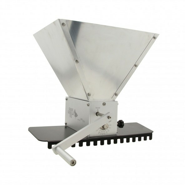 Moulin à malt Gorilla Pro - 3 rouleaux ajustables en inox - Capacité 100 kg/h - Réf. 110.029.7