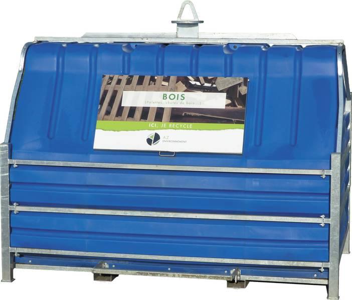 PAPBOX 10M3 BOIS, CARTON, PLÂTRE - conteneur de collecte de déchets
