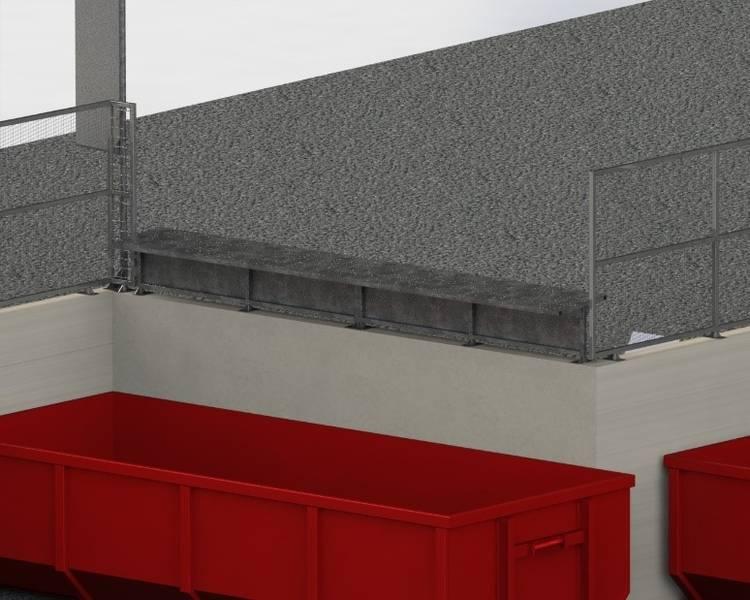 ALFA-FIX Plateau fixe - hauteur 70 cm, plateau incliné 60 cm, acier galvanisé à chaud, garantie 10 ans