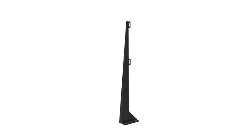 Piétement pour cloisons de 1100 mm et 2200 mm de hauteur - RAL 9011 (noir)