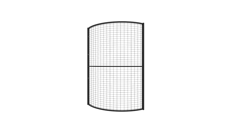 Panneaux Grillagés Contour X-Guard - coins arrondis, 4 hauteurs, maille 3 mm x 2,5 mm, cadre 30x20 mm