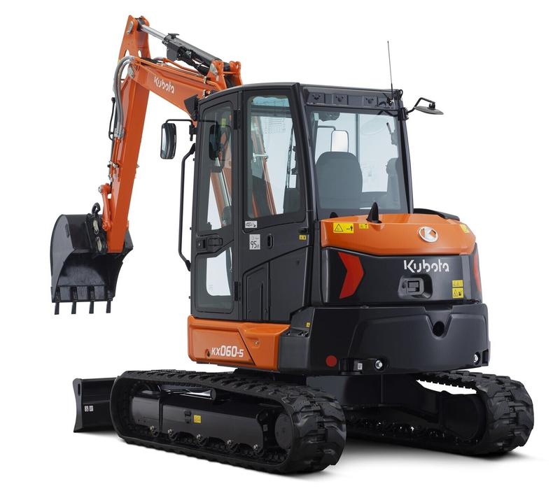 Mini pelle Kubota KX060-5 - 5 tonnes - Série KX